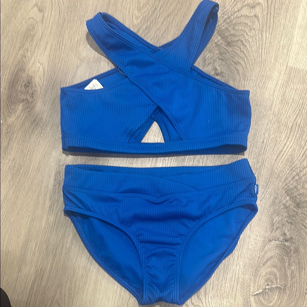 Abercrombie Kids Blue Bikini with Cross-Over Design